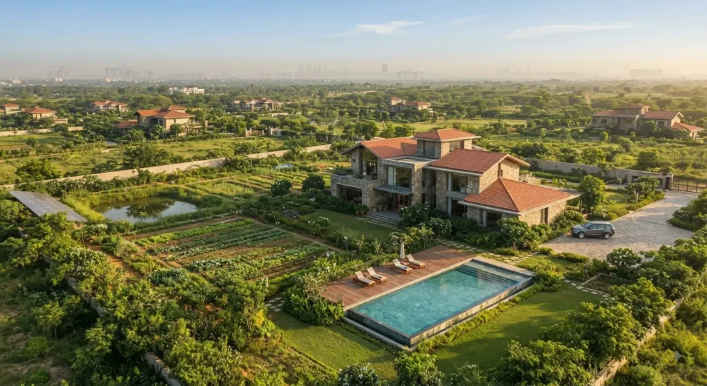 luxury weekend home near Delhi